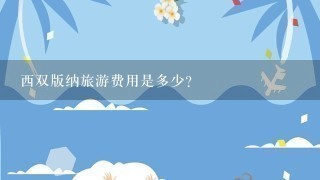 西双版纳旅游费用是多少？