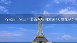 石家庄1家3口去西双版纳旅游3天要花多少钱？