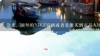 急求，国外的NIKE官网或者是能买到正品AJ的外国网站。不用担心我是否能购买，我只需要正品的网站！