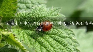 云南7月中旬适合旅游吗，昨天不是泥石流吗安全吗