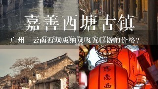 广州1云南西双版纳双飞5日游的价格？