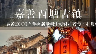 最近ECCO有什么新款男士皮鞋推荐没？打算给男友买双正装鞋上班穿，配西装。