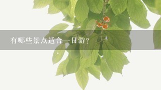 有哪些景点适合1日游？