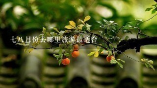 78月份去哪里旅游最适合