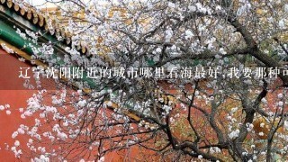 辽宁沈阳附近的城市哪里看海最好,我要那种可以住在农家院里的，离海很近的地方不要旅游景点的海