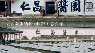 去西双版纳4000块跟团怎么样