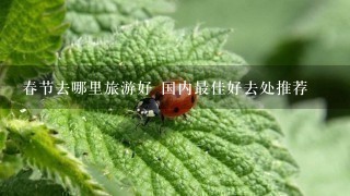 春节去哪里旅游好 国内最佳好去处推荐