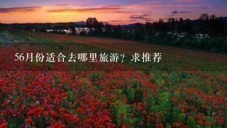 56月份适合去哪里旅游？求推荐