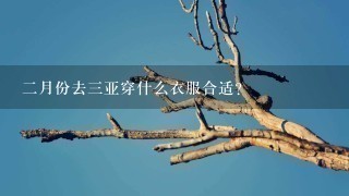 2月份去3亚穿什么衣服合适?