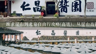 跪求昆山到北京自由行攻略(高铁)，从昆山高铁到北京应该住哪里，然后相应的旅游路线，谢谢