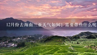 12月份去海南3亚天气如何？需要带些什么呢？穿短袖冷么