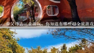 带父母去3亚游玩，你知道有哪些超全旅游攻略分享？