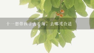 十1想带孩子去看海，去哪儿合适