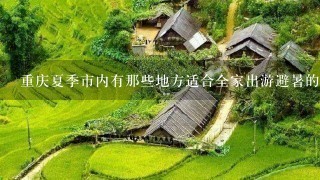 重庆夏季市内有那些地方适合全家出游避暑的?(包括老人和小孩)