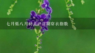 7月低8月初去泸沽湖穿衣指数