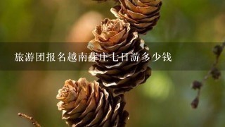 旅游团报名越南芽庄7日游多少钱