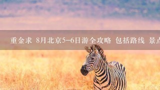 重金求 8月北京5-6日游全攻略 包括路线 景点 安排等等 忘了解的朋友们帮忙帮忙