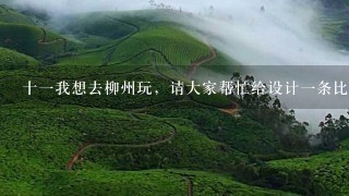 十1我想去柳州玩，请大家帮忙给设计1条比较好的旅游路线。个人比较想去少数民族聚集地。谢谢