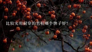 比较实用耐穿的男鞋哪个牌子好？