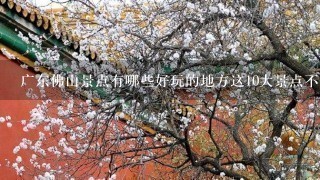 广东佛山景点有哪些好玩的地方这10大景点不仅好玩门票还免费