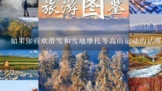 如果你喜欢滑雪和雪地摩托等高山运动的话哪些地点最适合你前往尝试这些运动呢？