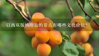 以西双版纳附近的景点有哪些文化价值?