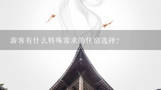 游客有什么特殊需求的住宿选择?